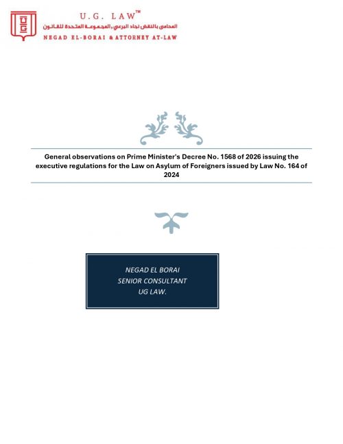 legal paper outlining its observations on the bay law of the Foreigners’ Asylum