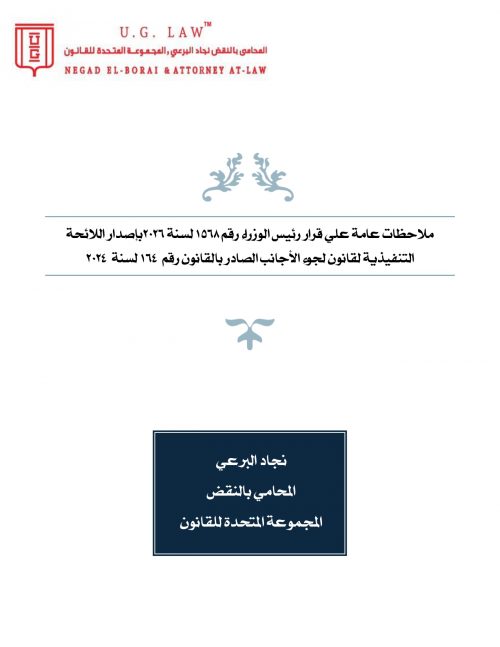 ورقة موقف : ملاحظات على اللائحة التنفيذية لقانون لجوء الاجانب